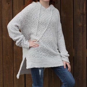 Grey Popcorn Sweater
